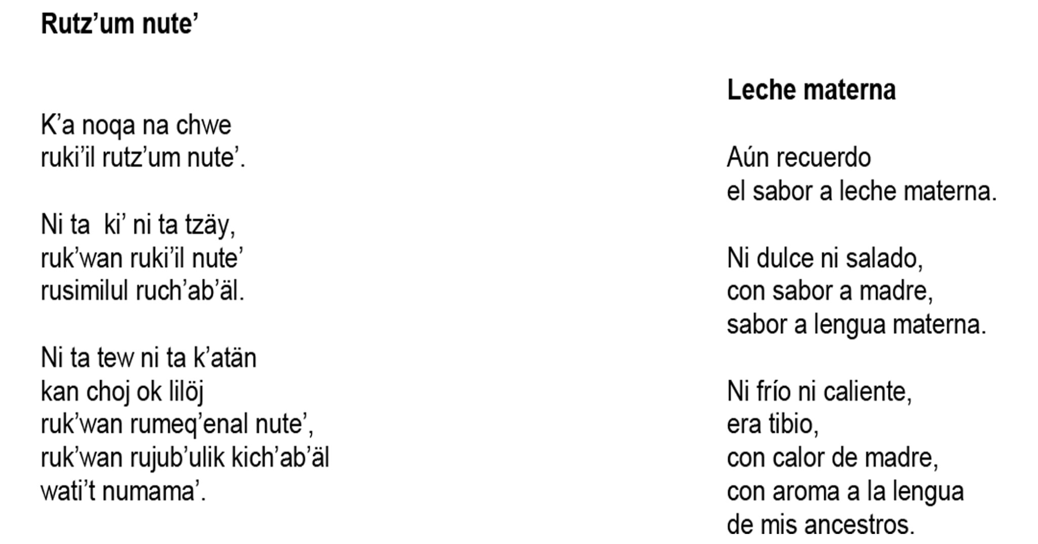 Poemas De La Guatemalteca Ixsum Antonieta Gonz Les Choc En Maya Kaqchikel Y Castellano